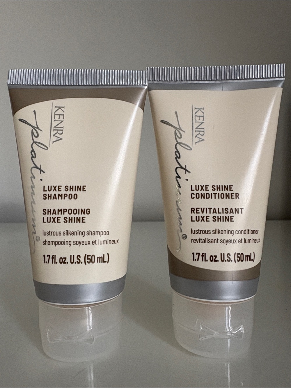 $12👄 KENRA Platinum Deluxe Defense Shampoo & Conditioner Travel Set